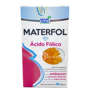 Materfol Ácido Fólico 400mcg 90 Tabletas CMD Productos Naturales