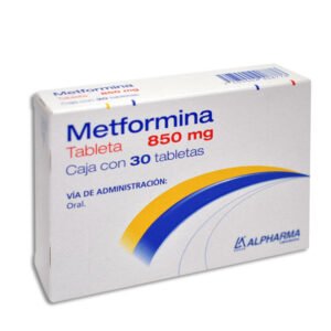Metformina 850mg 30 Tabletas Alpharma Laboratorios