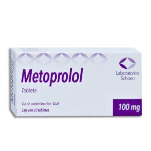 Metoprolol 100mg 20 Tabletas Laboratorios Schoen