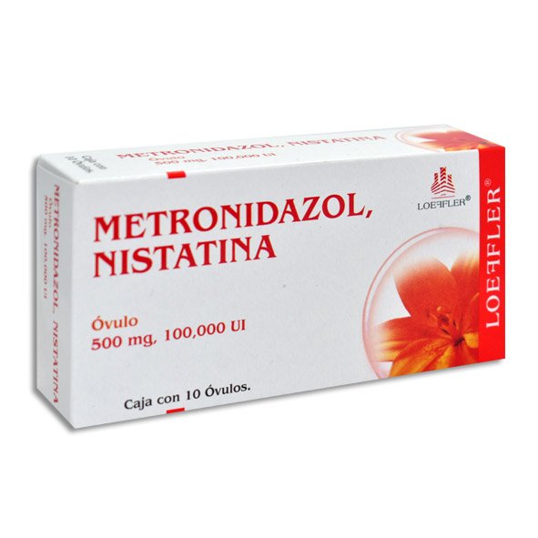 Metronidazol Nistatina 500mg/100000 Ui 10 Óvulos Loeffler