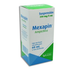 Mexapin Ampicilina Suspensión 250mg/5ml 60ml Farmacéutica Wandel