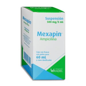 Mexapin Ampicilina Suspensión 500mg/5ml 60ml Wandel Farmacéutica
