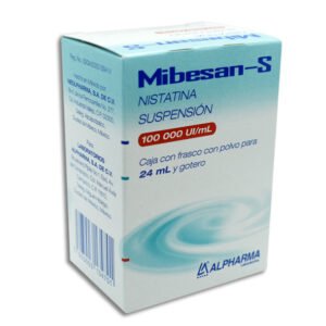 Mibesan-S Nistatina 100,000 ui/ml Suspensión 24ml Alpharma Laboratorios