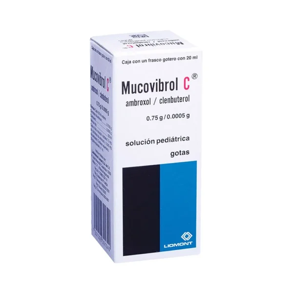 Mucovibrol C Ambroxol Clenbuterol Solución Pediátrica Gotas Liomont Mucovibrol C Ambroxol Clenbuterol 0.75mg/0.0005g Solución Pediátrica Gotas Liomont
