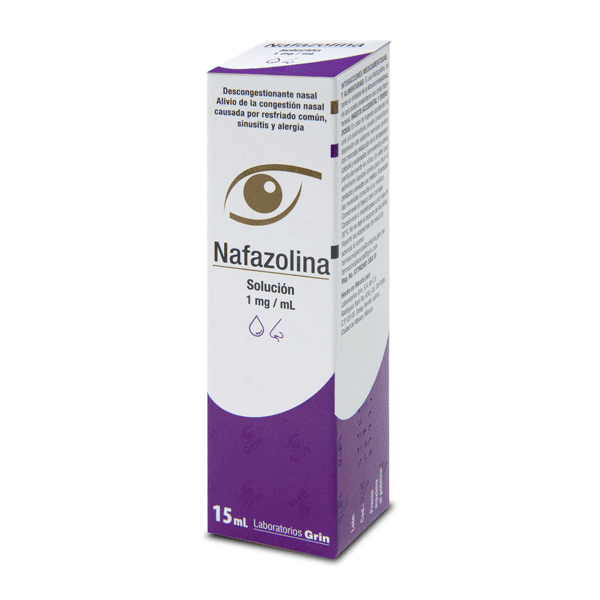 Nafazolina Solución Nasal 1mg/ml 15ml Grin