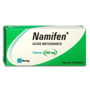 Namifen Ácido Mefenámico 500mg 20 Tabletas Novag