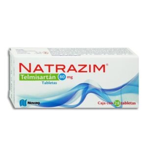 Natrazim Telmisartán 80mg 28 Tabletas Novag