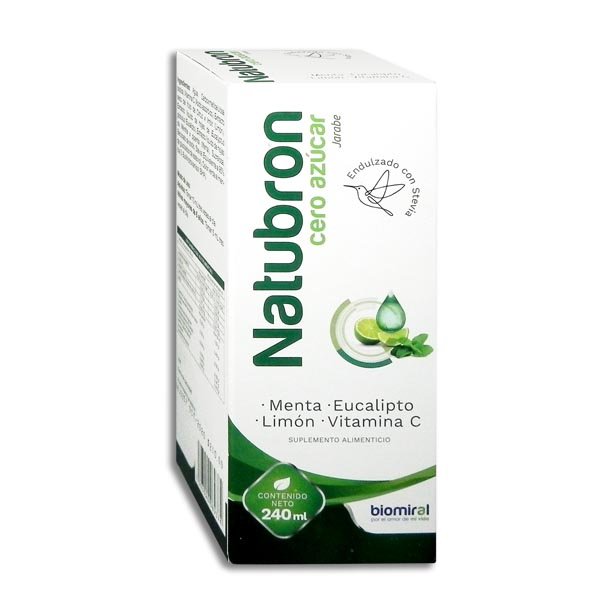 Natubron Cero Azúcar Jarabe 240ml Biomiral