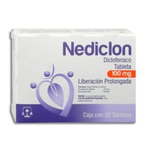 Nediclon Diclofenaco Sódico 100mg 20 Tabletas Bruluart Nediclon Diclofenaco Sódico 100mg 20 Tabletas Bruluart