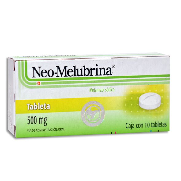 Neo-Melubrina Metamizol Sódico 500mg 10 Tabletas Sanofi