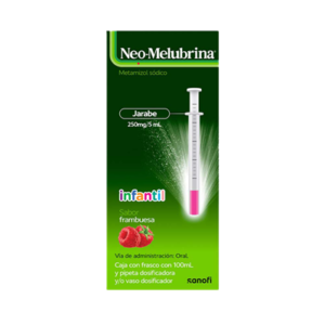 Neo - Melubrina Metamizol Sódico Jarabe 250mg/5ml Infantil Frambuesa 100ml