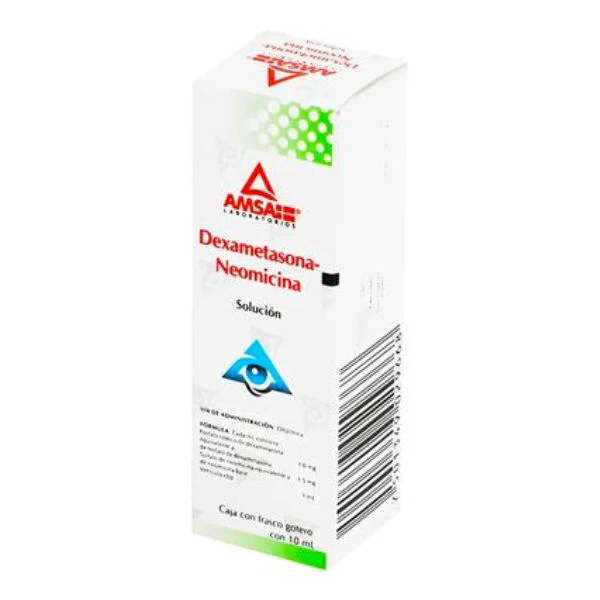 Neomicina Dexametasona Gotas Oftálmicas Amsa Laboratorios Neomicina Dexametasona 1.0mg/3.5mg/1ml 5ml Gotas Oftálmicas Amsa Laboratorios