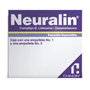 Neuralin Complejo B Lidocaína Dexametasona Inyectable 2 Ampolletas Chinoin