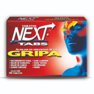 Next Tab 10 Tabletas Genomma Laboratories México