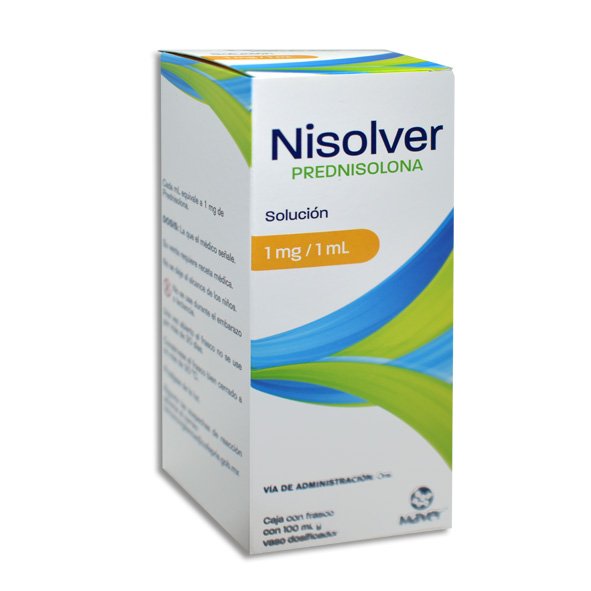 Nisolver Prednisolona 1mg/1ml Solución 100ml Maver