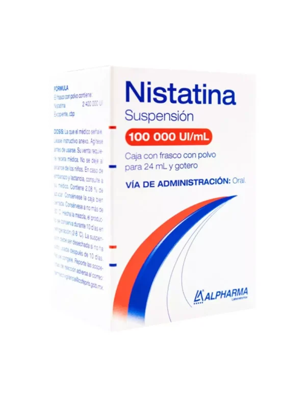 Nistatina Suspensión 24ml Gotero 1,000,000ui/ml Alpharma Laboratorios