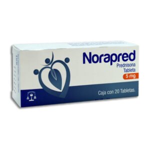 Norapred Prednisona 5 mg 20 Tabletas Bruluart