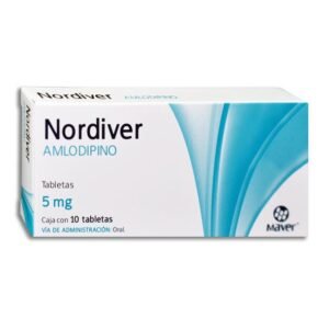 Nordiver Amlodipino 5mg 10 Tabletas Maver