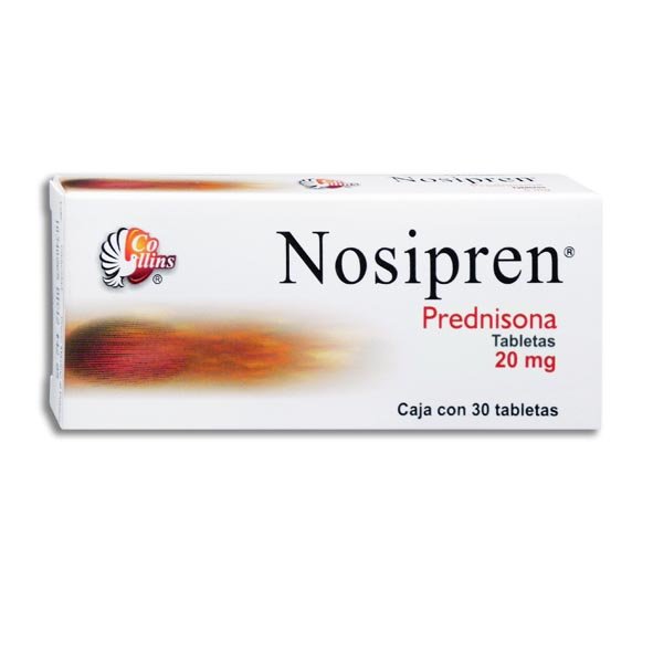 Nosipren Prednisona 20mg 30 Tabletas Collins