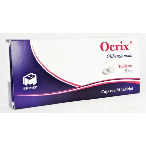 Ocrix Glibenclamida 5mg 50 Tabletas Biomep