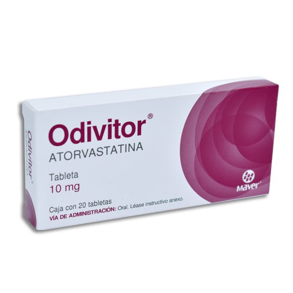 Odivitor Atorvastatina 10mg 20 Tabletas Maver