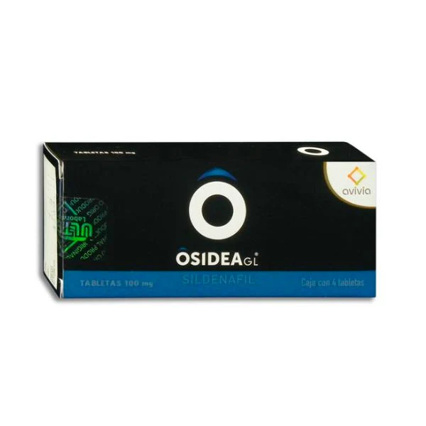 Osidea GL Sildenafil 100mg 4 Tabletas Avivia Pharma