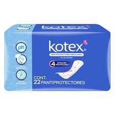 Pantiprotectores Kotex Regular 22 Piezas