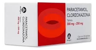Paracetamol Clorzoxazona 300mg/250mg 30 Tabletas Medigen
