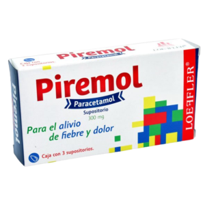 Piremol Paracetamol 300mg 3 Supositorios Loeffler