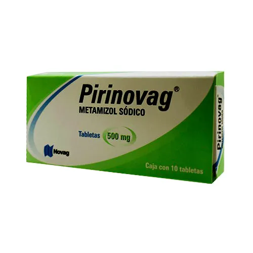 Pirinovag Metamizol Sódico 500mg 10 Tabletas Novag