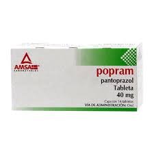 Popram Pantoprazol 40mg 14 Tabletas Amsa Laboratorios