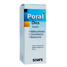 Poral Ótico Hidrocortisona, Cloranfenicol, Benzocaína Solucion 10 ml