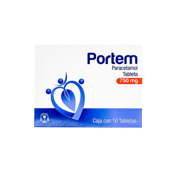 Portem Paracetamol 750mg 10 Tabletas Bruluart