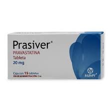 Prasiver Pravastatina 20mg 15 Tabletas Maver