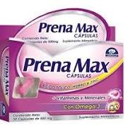 Prena Max Ácido Fólico Hierro Zinc Vitaminas Minerales Omega 3 30 Cápsulas 500mg Natutech