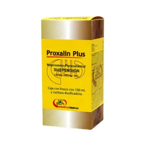 Proxalin Plus Naproxeno Paracetamol Suspensión Proxalin Plus Naproxeno Paracetamol Suspensión 125mg/100mg/5ml 100ml Degort´s Chemical