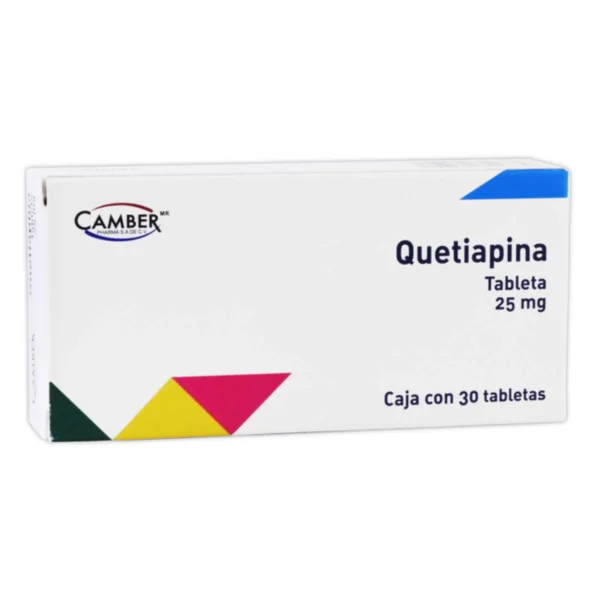 Quetiapina 25mg 30 Tabletas Camber Pharma