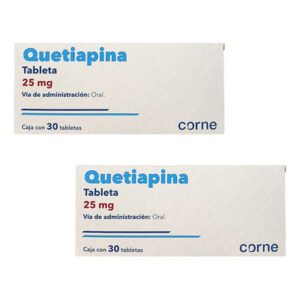 Quetiapina 25mg 30 Tabletas Corne