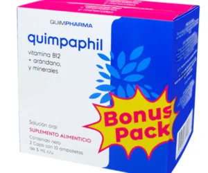 Quimpaphil Pack Suplemento Alimenticio Vitamina B12 Arándano Minerales 20 Ampolletas Quimpharma