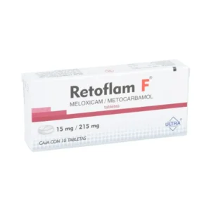 Retoflam F Metocarbamol Meloxicam 215mg/15mg 10 Tabletas Ultra Laboratorios