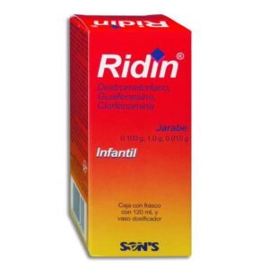 Ridin Dextrometorfano Guaifenesina Clorfenamina Jarabe Pediátrico 120ml Son's