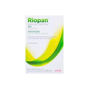 Riopan Magaldrato Dimeticona Gel 8g 1g/100ml 250ml Takeda Pharmaceutical