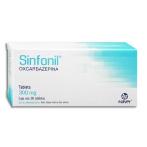 Sinfonil Oxcarbazepina 300mg 20 Tabletas Maver