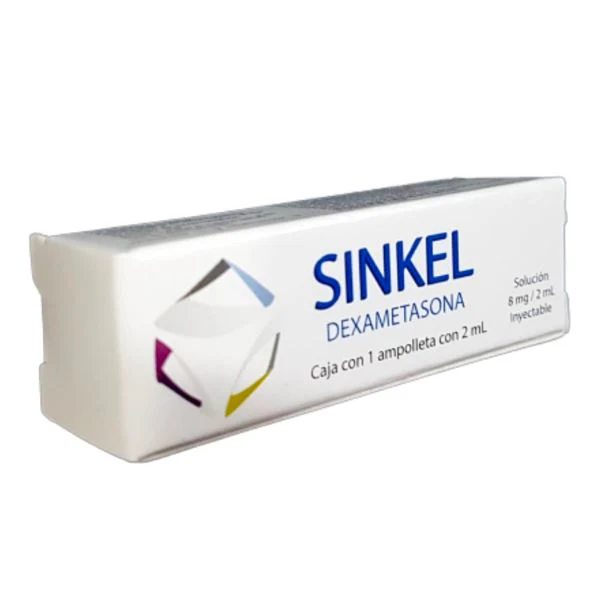 Sinkel Dexametasona Solución 8mg/2ml Inyectable 1 Ampolleta Dankel