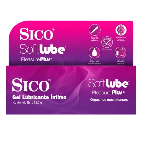 Softlube Pleasure Plus Gel Lubricante Íntimo 56.7g Sico