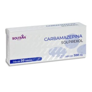 Solprexol Carbamazepina 200mg 20 Tabletas Solfran Laboratorios
