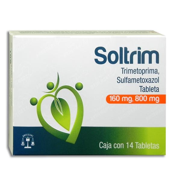Soltrim Trimetoprima Sulfametoxazol 160mg 800mg 14 Tabletas Bruluart