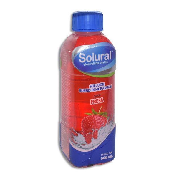 Solural Suero Rehidratante Fresa 500ml