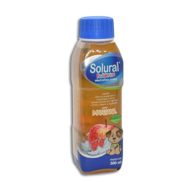 Solural Suero Rehidratante Pediátrico Manzana 300ml