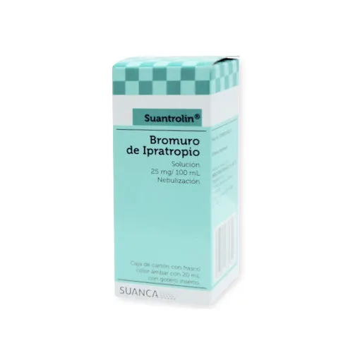 Suantrolin Bromuro de Ipratropio 25 mg / 100 ml Solución Nebulización 20 ml